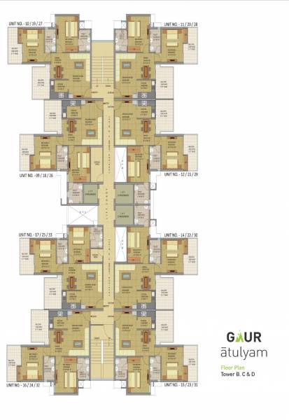 Images for Cluster Plan of Gaursons Atulyam Images for Cluster Plan of Gaursons Atulyam