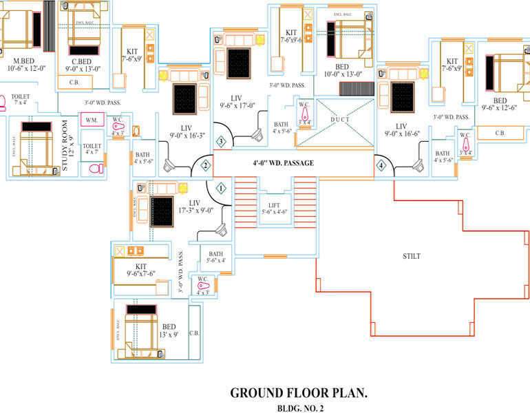  heights Building 1 Cluster Plan