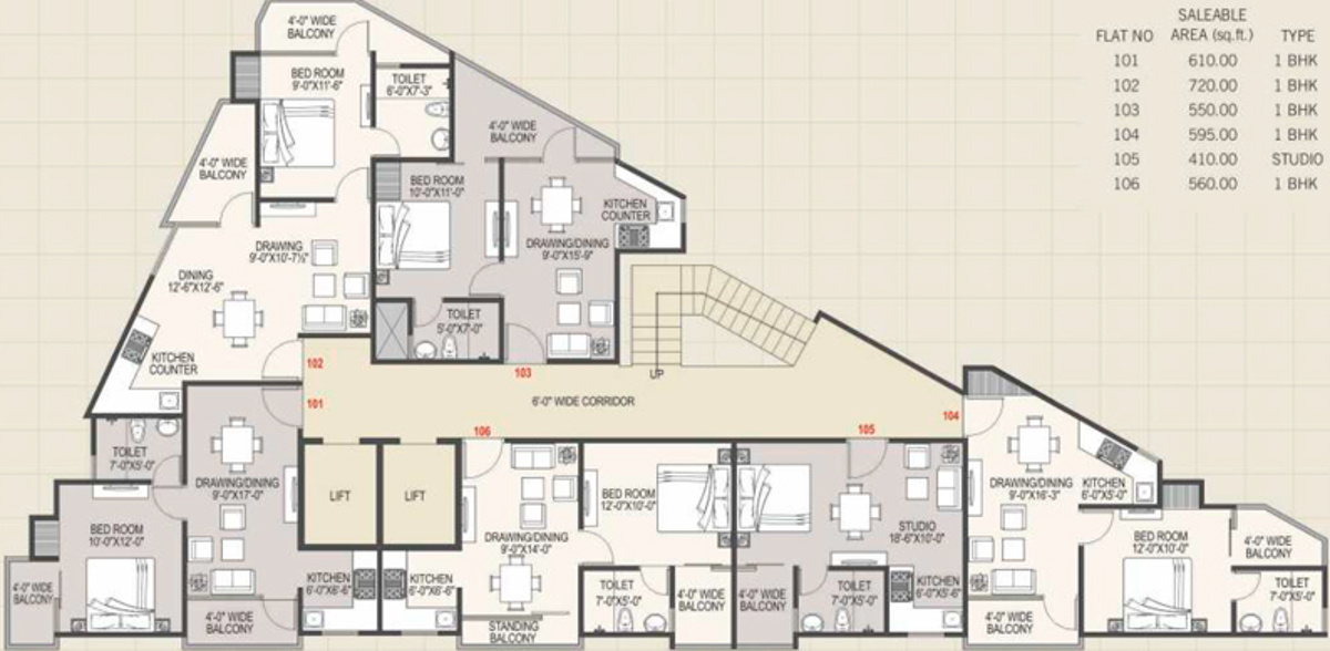 Images for Cluster Plan of Auric Prime Suites