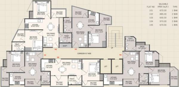 Images for Cluster Plan of Auric Prime Suites
