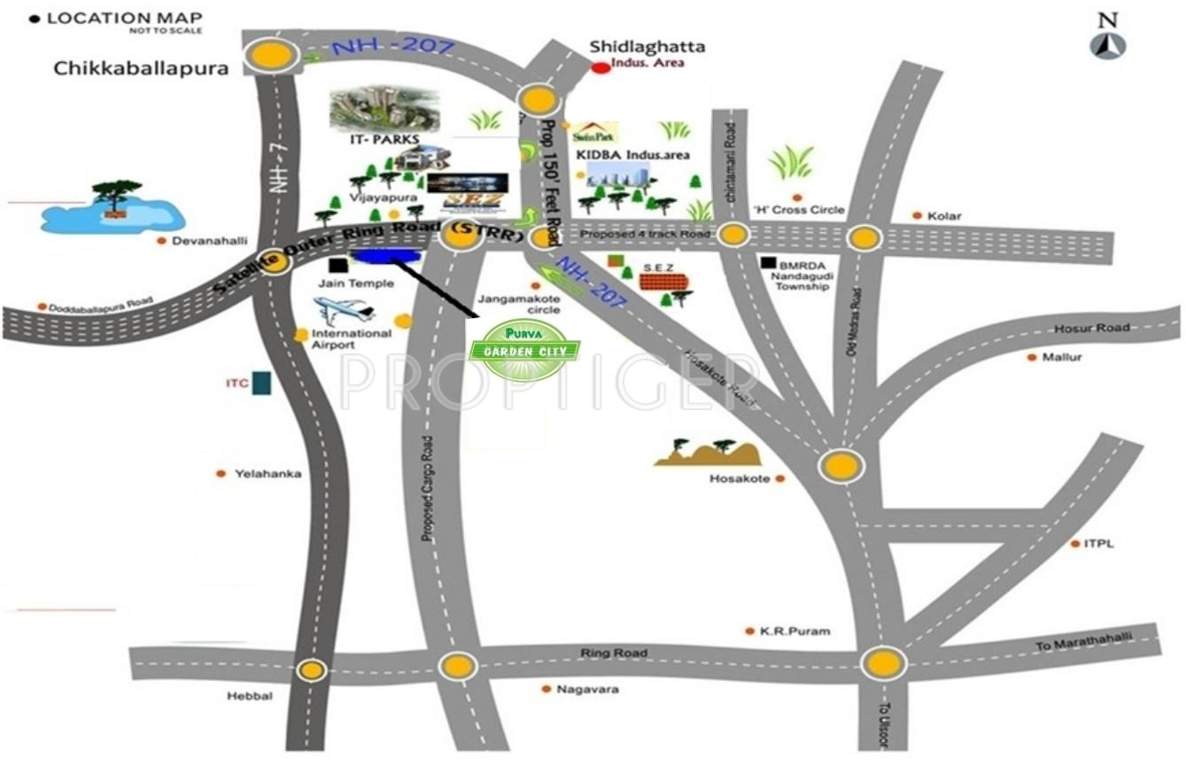  garden city Images for Location Plan of Purva Garden City