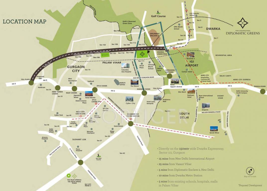 Images for Location Plan of Puri Diplomatic Greens Villa