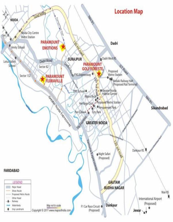 Images for Location Plan of Paramount Golfforeste Villas