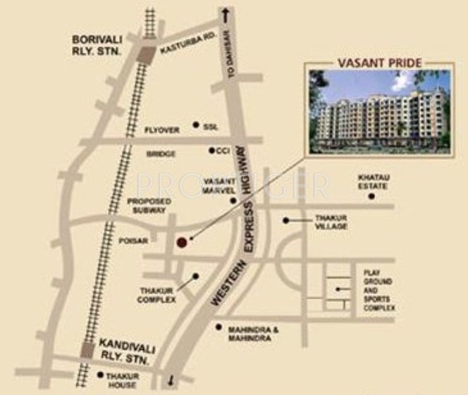  vasant pride Location Plan