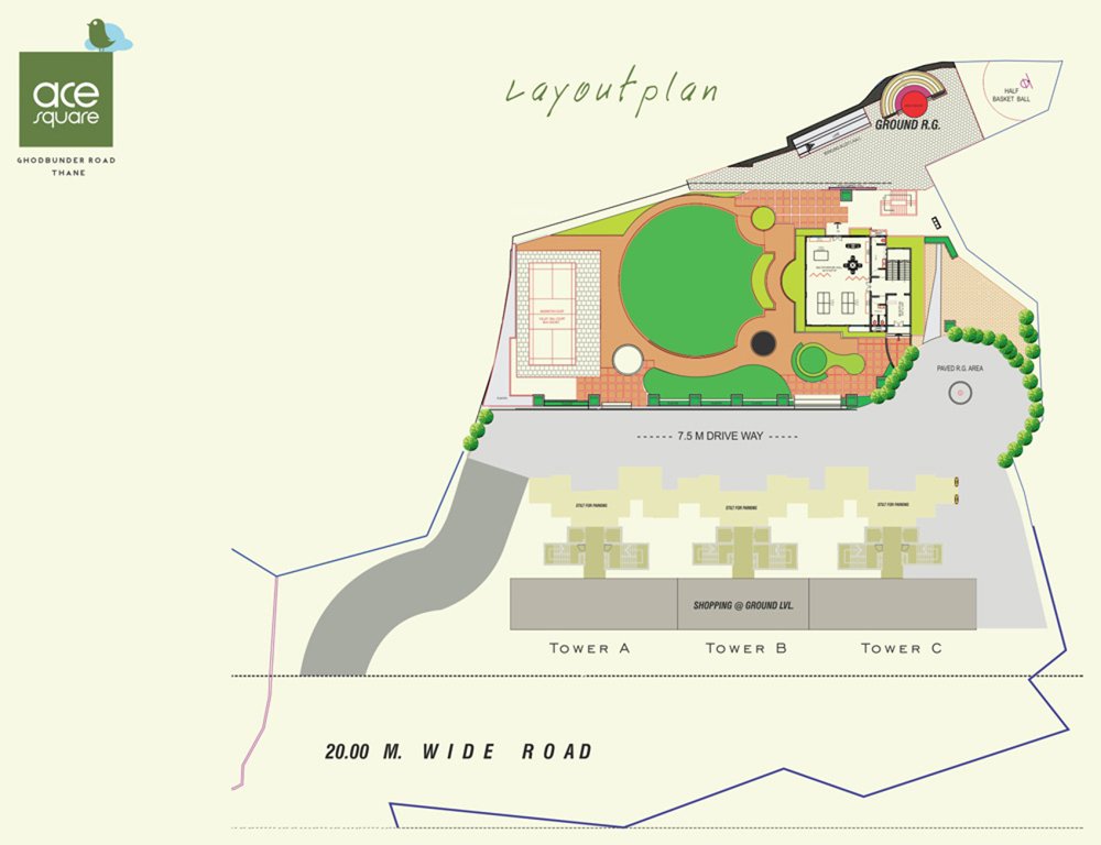ace square Images for Layout Plan of Squarefeet Ace Square