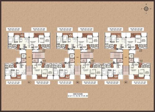 Images for Cluster Plan of Nahar F Residences