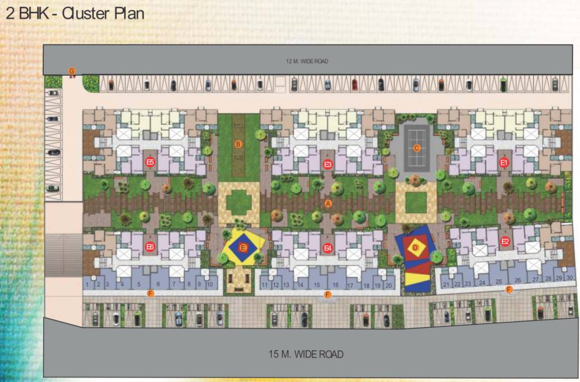  dwarka rowhouses Cluster Plan