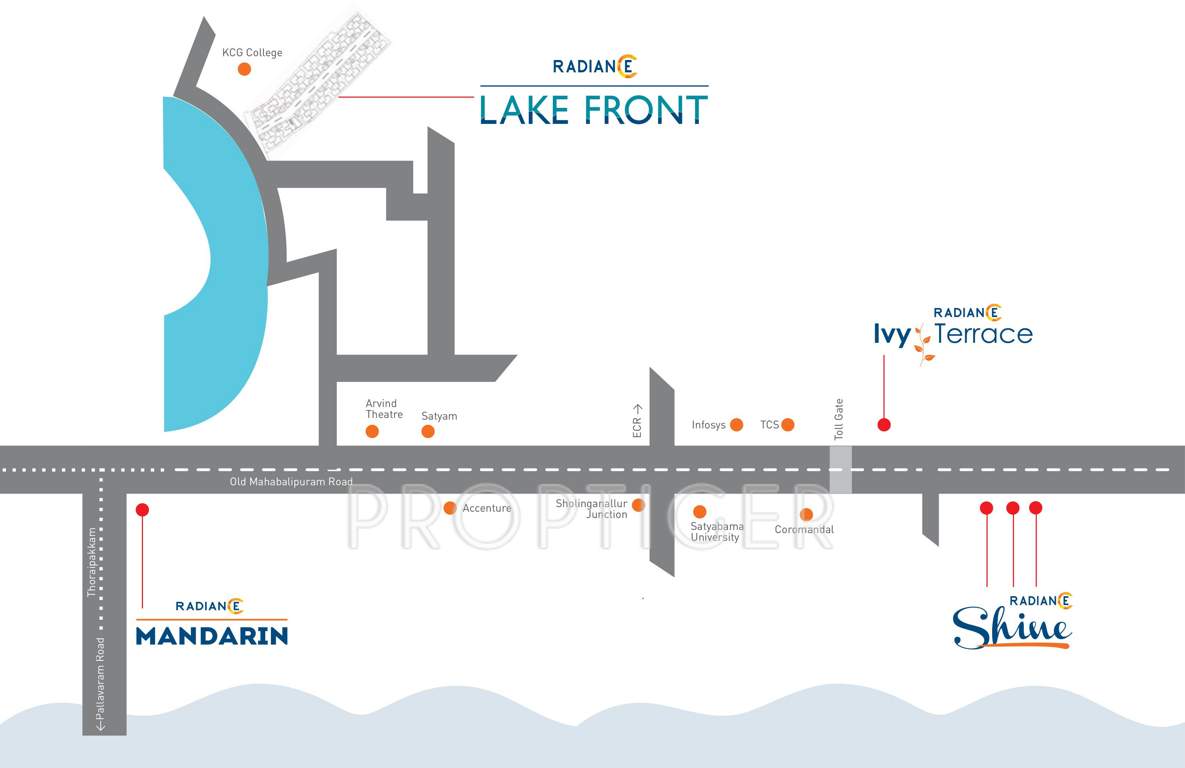  lake front Images for Location Plan of Radiance Lake Front