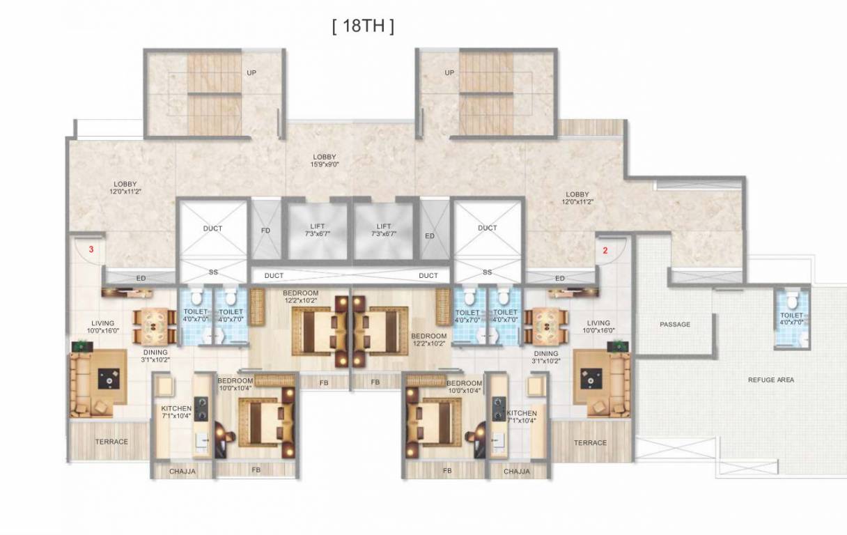  harmony Harmony Cluster Plan for 18th Floor