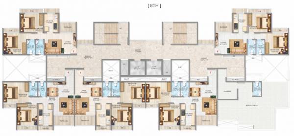  harmony Harmony Cluster Plan for 8th Floor