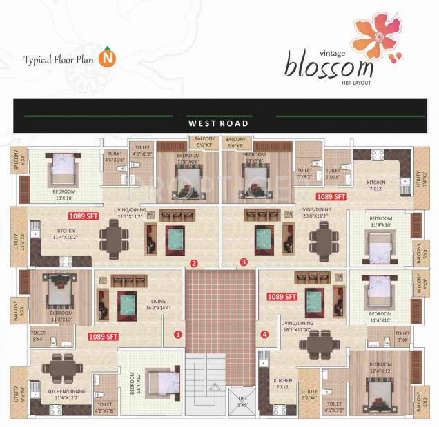  blossom Tower 1 Cluster Plan