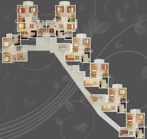  riviera-mansion Images for Cluster Plan of Oxoniya Builders Riviera Mansion