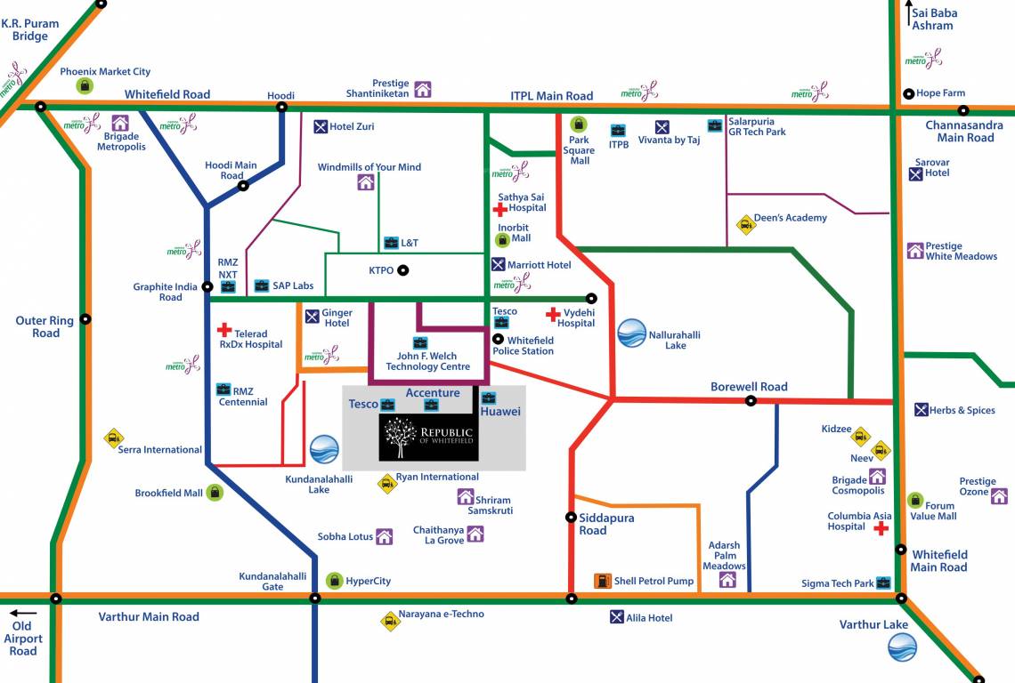 Images for Location Plan of DivyaSree Republic Of Whitefield