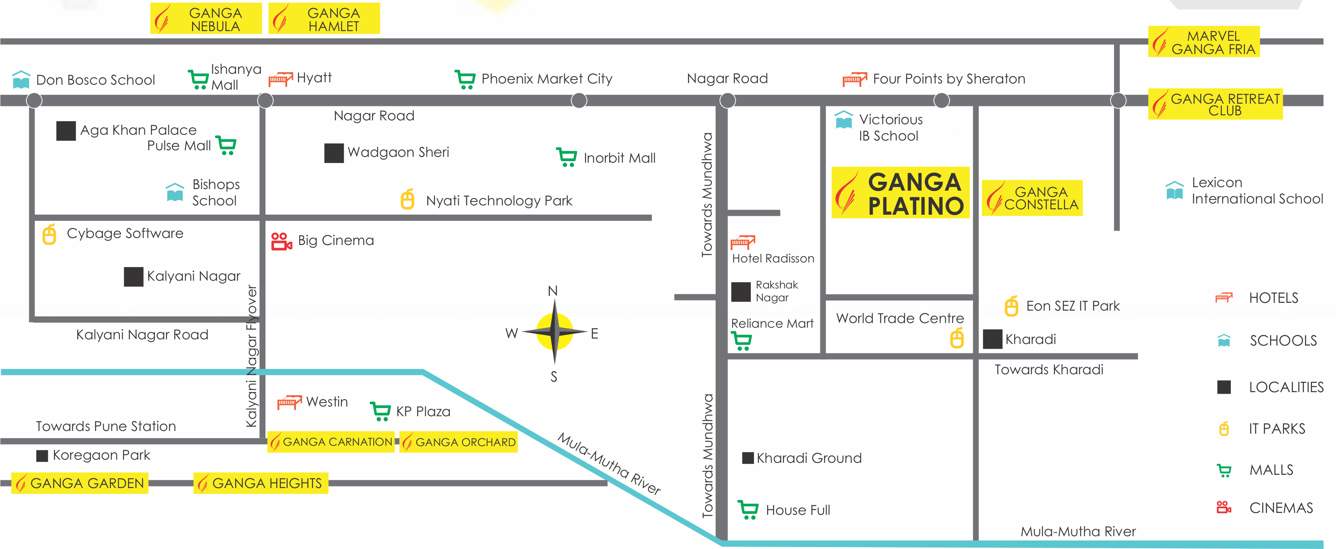  platino Images for Location Plan of Goel Ganga Platino