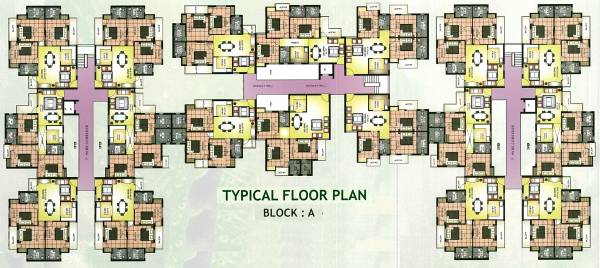 Tower A Cluster Plan From 1st To 3rd Floor shri-krishna-greens Tower A Cluster Plan From 1st To 3rd Floor