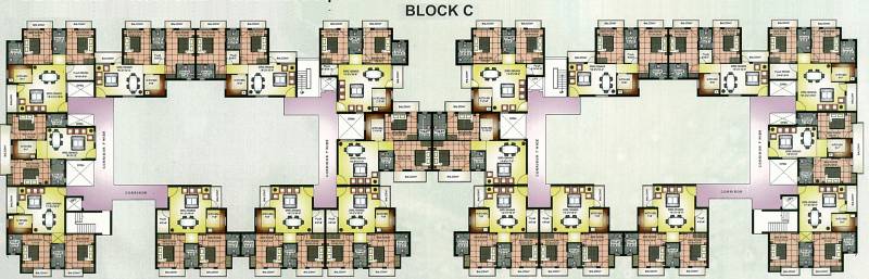  shri-krishna-greens Tower C Cluster Plan From 1st To 3rd Floor