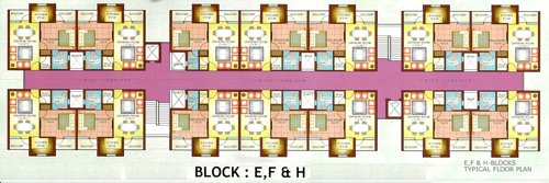 Tower E,F,H Cluster Plan From 1st To 3rd Floor shri-krishna-greens Tower E,F,H Cluster Plan From 1st To 3rd Floor