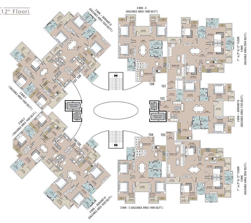  emporia Tower A Cluster Plan