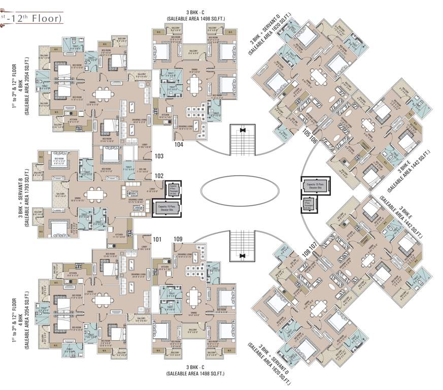  emporia Tower B Cluster Plan