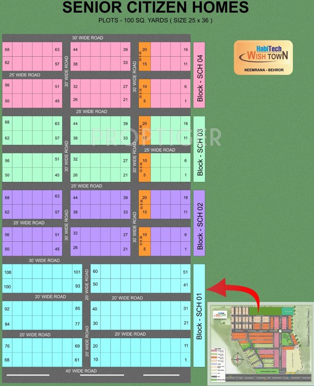 Images for Layout Plan of Habitech Wish Town