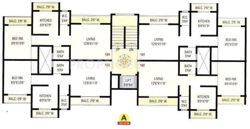 Images for Cluster Plan of Square Buildcon Neelkanth Heights