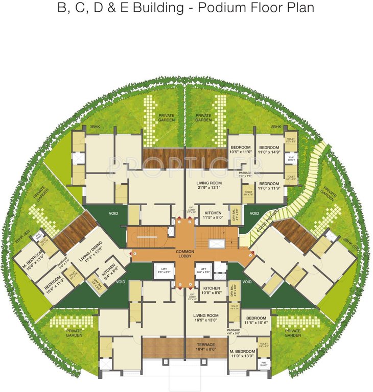 park ivory Tower A Cluster Plan