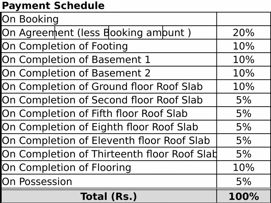 Images for Payment Plan of Hiren High Cliff Payment Plan