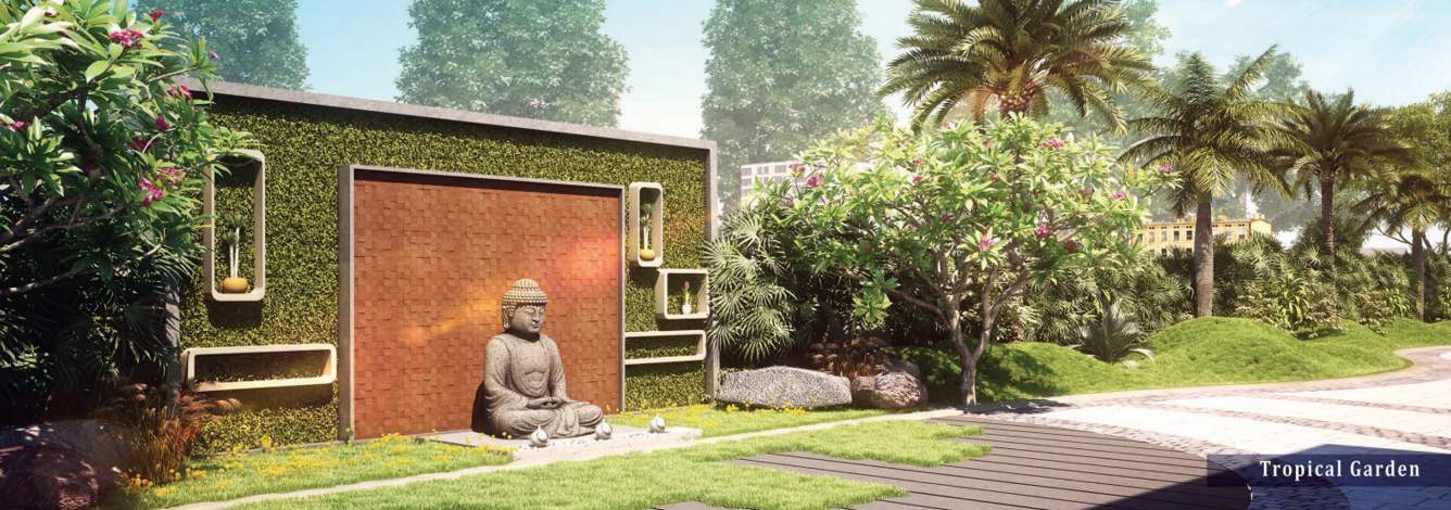  high cliff Landscape Garden and Tree Planting