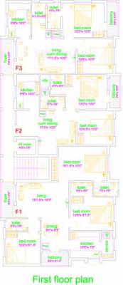  sri-sai Single Tower Cluster Plan for 1st Floor