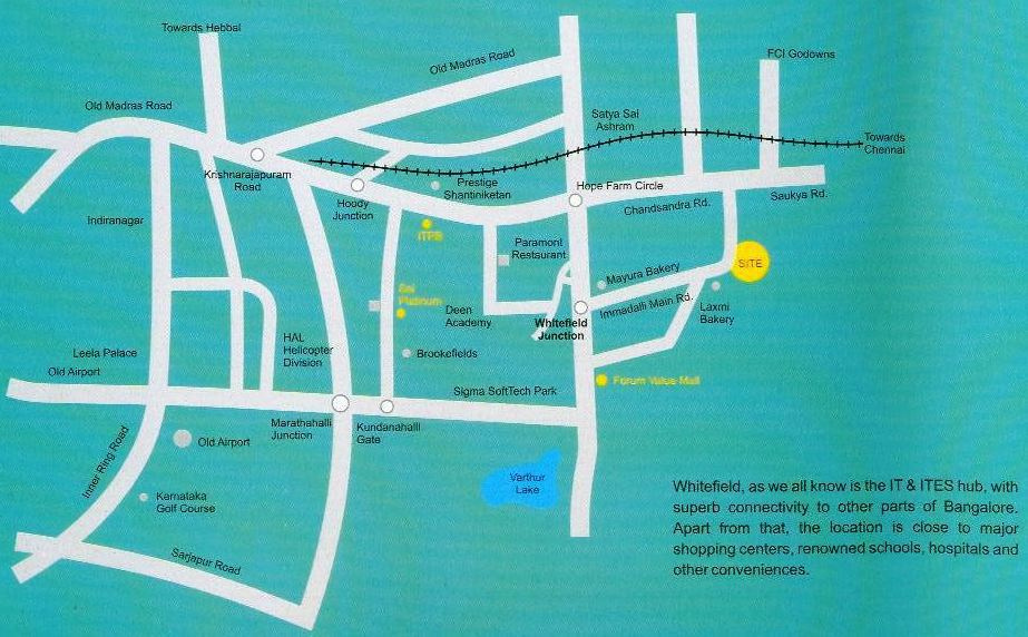 sowmya developers sai sunrise Location Plan