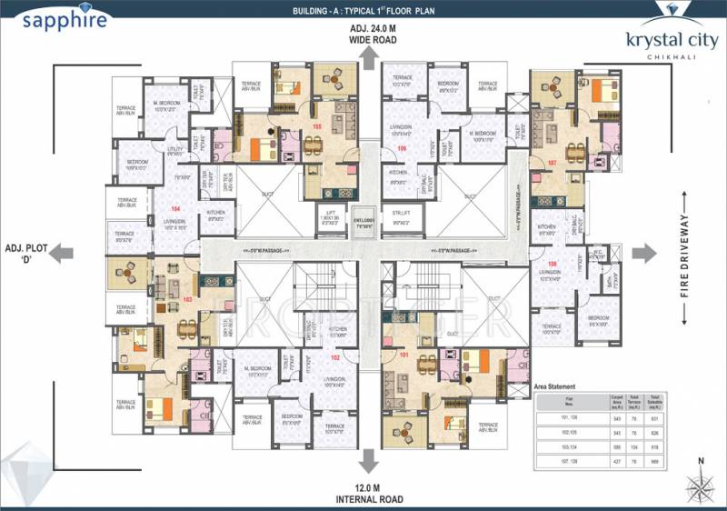  krystal-city Images for Cluster Plan of Rama Krystal City