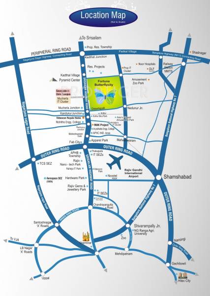 Images for Location Plan of Fortune Infra Developers Doctor Colony Extension