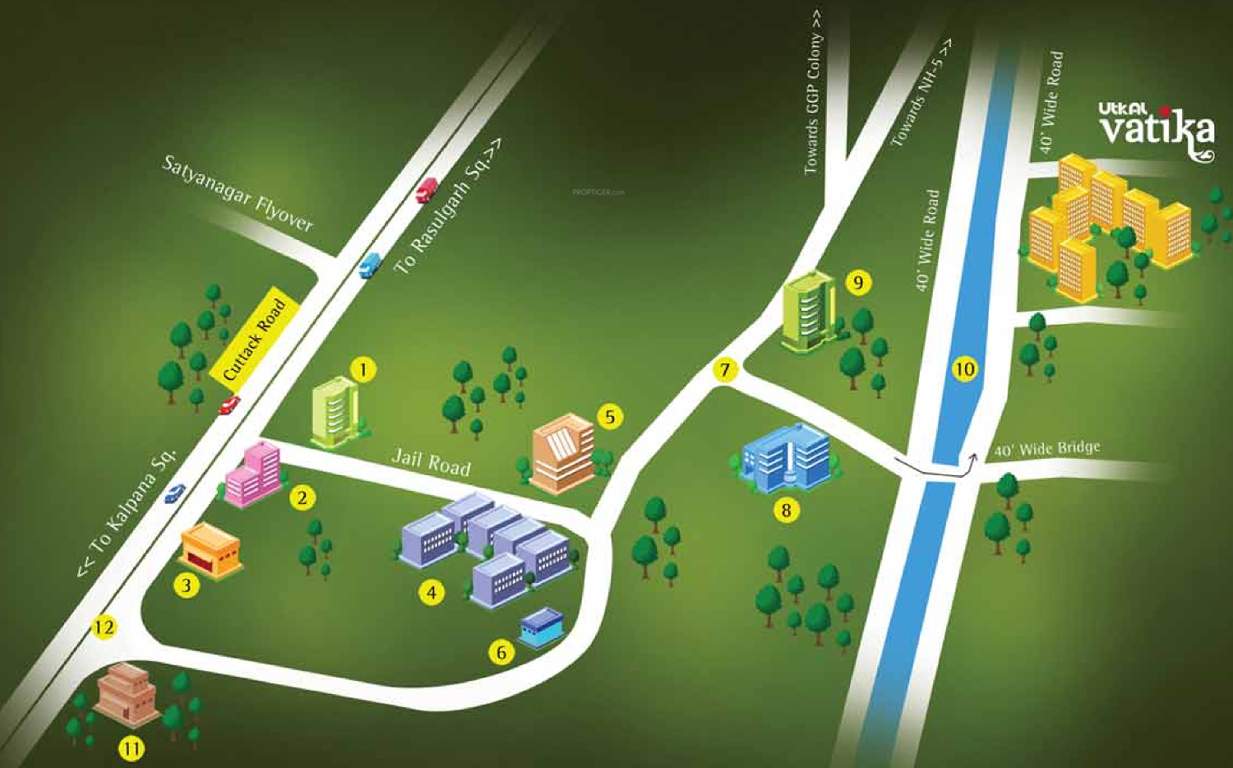 vatika Images for Location Plan of Utkal Vatika