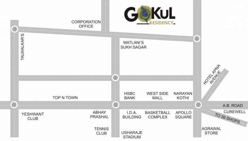  gokul-residency Images for Location Plan of Satguru Gokul Residency