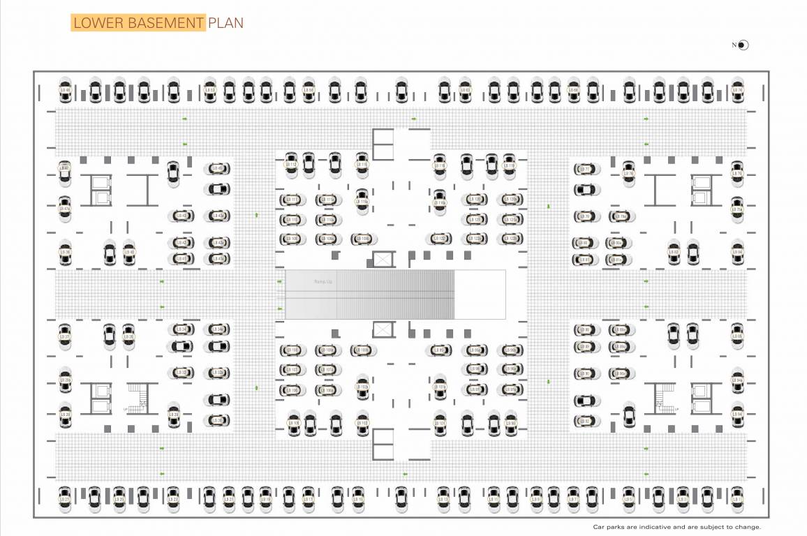  platina Block 1 Lower Basement Cluster Plan