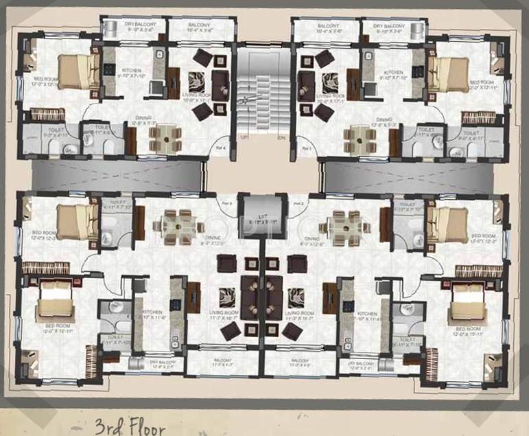 Images for Cluster Plan of Remus Postcard Portico Apartments