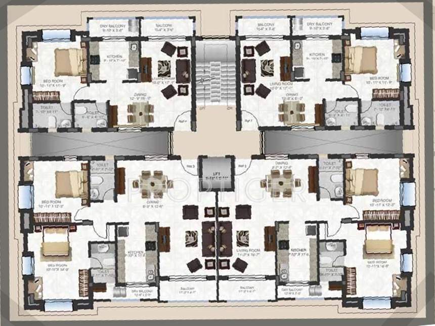 Images for Cluster Plan of Remus Postcard Portico Apartments