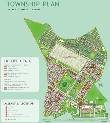 Images for Master Plan of Sahara City Homes Apartments Lucknow