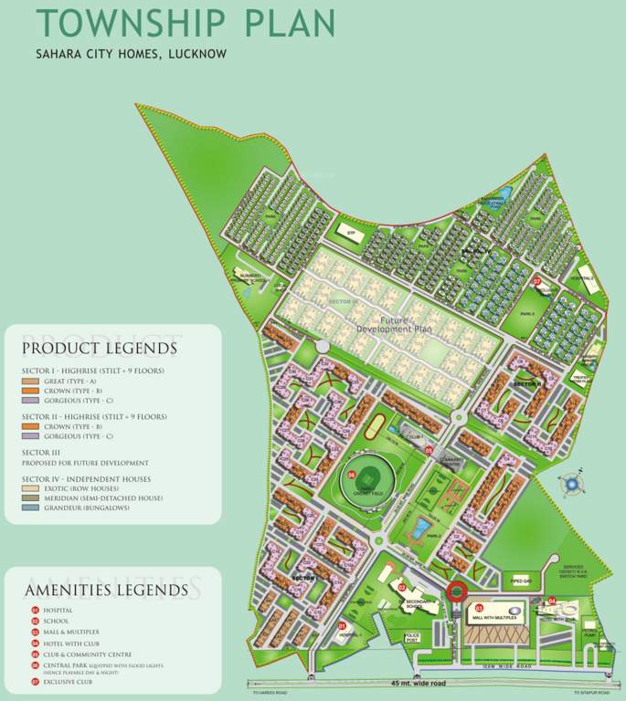 Images for Master Plan of Sahara City Homes Apartments Lucknow