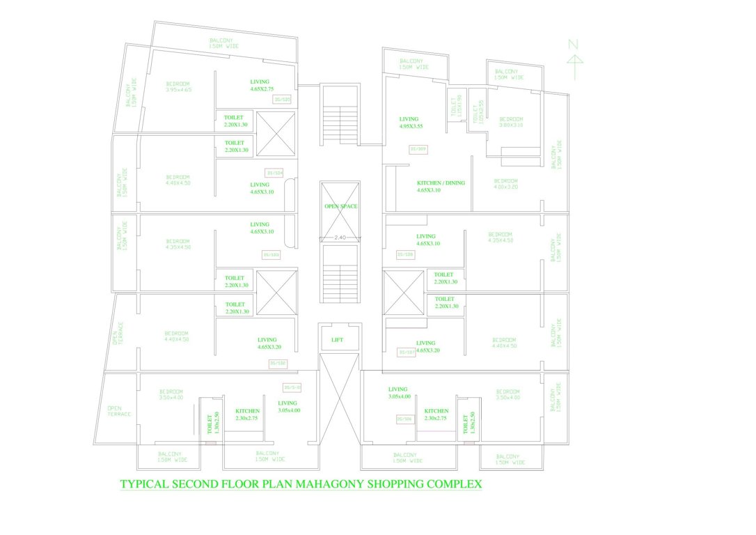  peace valley Mahagony Cluster Plan for 2nd Floor