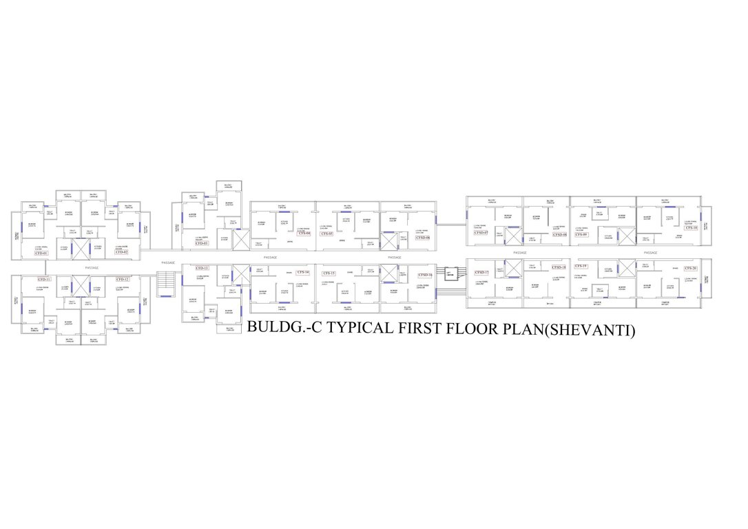 peace valley Shevanti Cluster Plan for 1st Floor