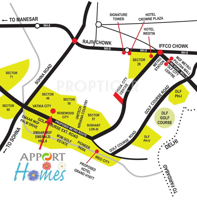 homes Images for Location Plan of Apport Homes