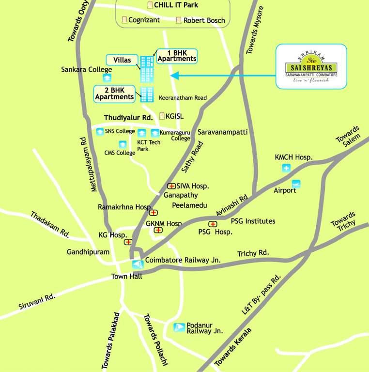  sai shreyas villa Images for Location Plan of Shriram Sai Shreyas Villa