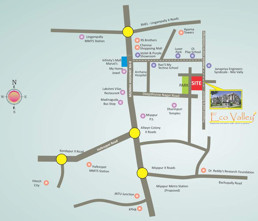 Images for Location Plan of Srija Builders and Developers Eco Valley