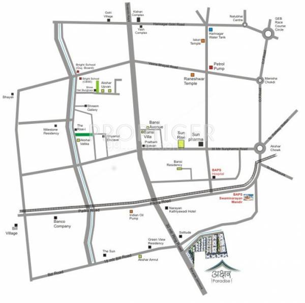 Images for Location Plan of Akshar Paradise Apartments