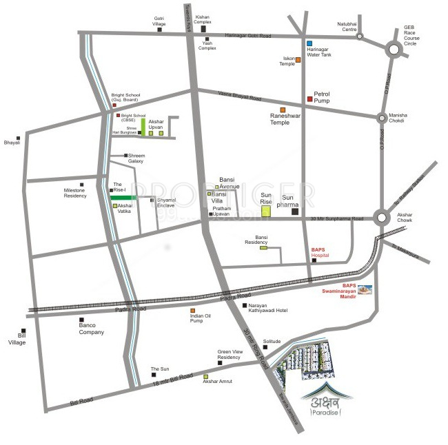 Images for Location Plan of Akshar Paradise Villas