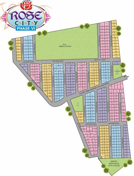 Images for Layout Plan of Temple Rose City Phase VI