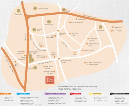  three-jewels Images for Location Plan of Kolte Patil Three Jewels