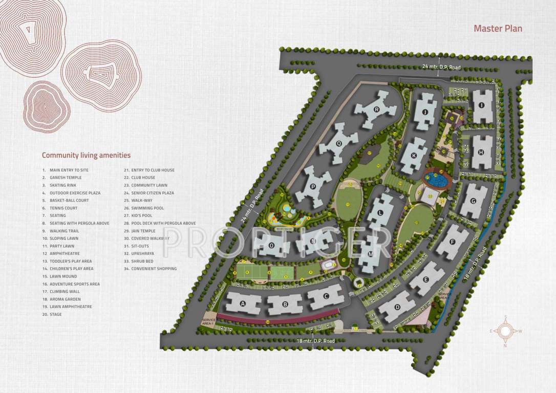  three jewels Images for Master Plan of Kolte Patil Three Jewels