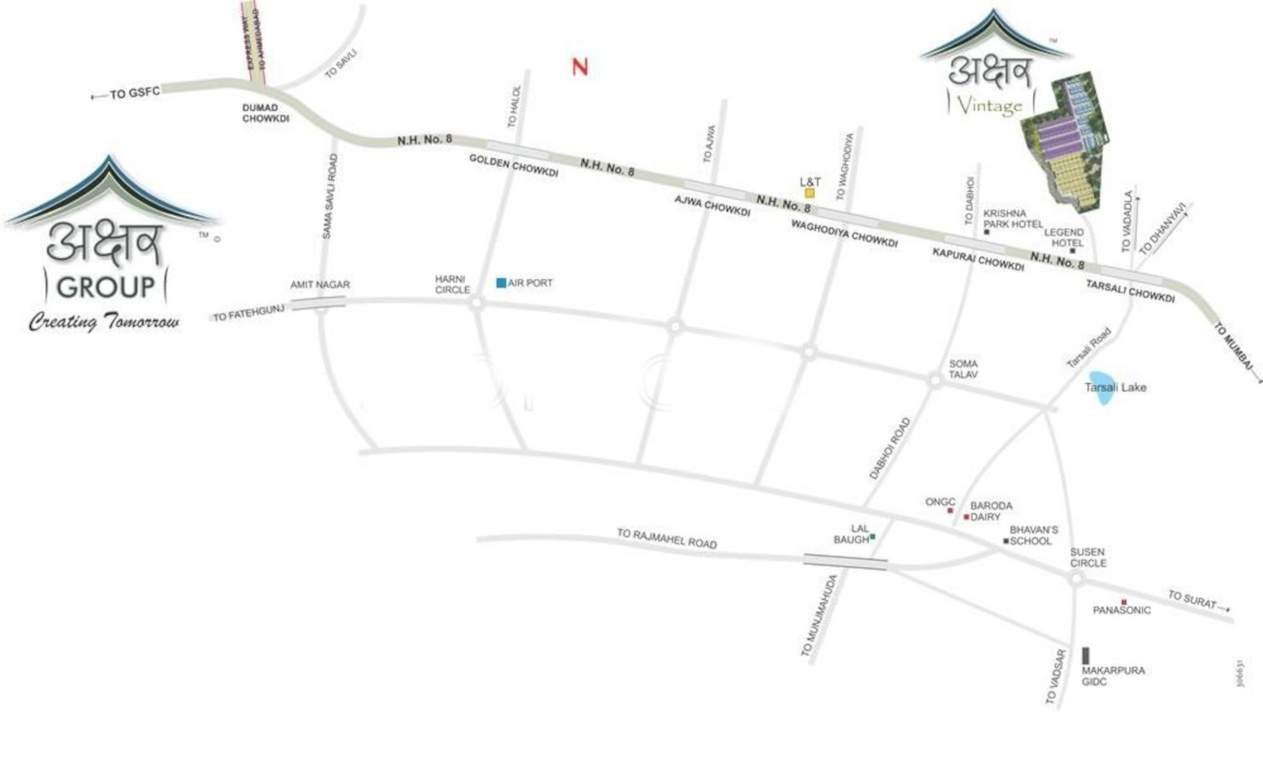 vintage Images for Location Plan of Akshar Vintage